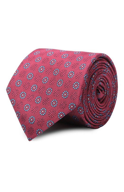 Шелковый галстук Canali 18/HJ04566 Красный 18/HJ04566