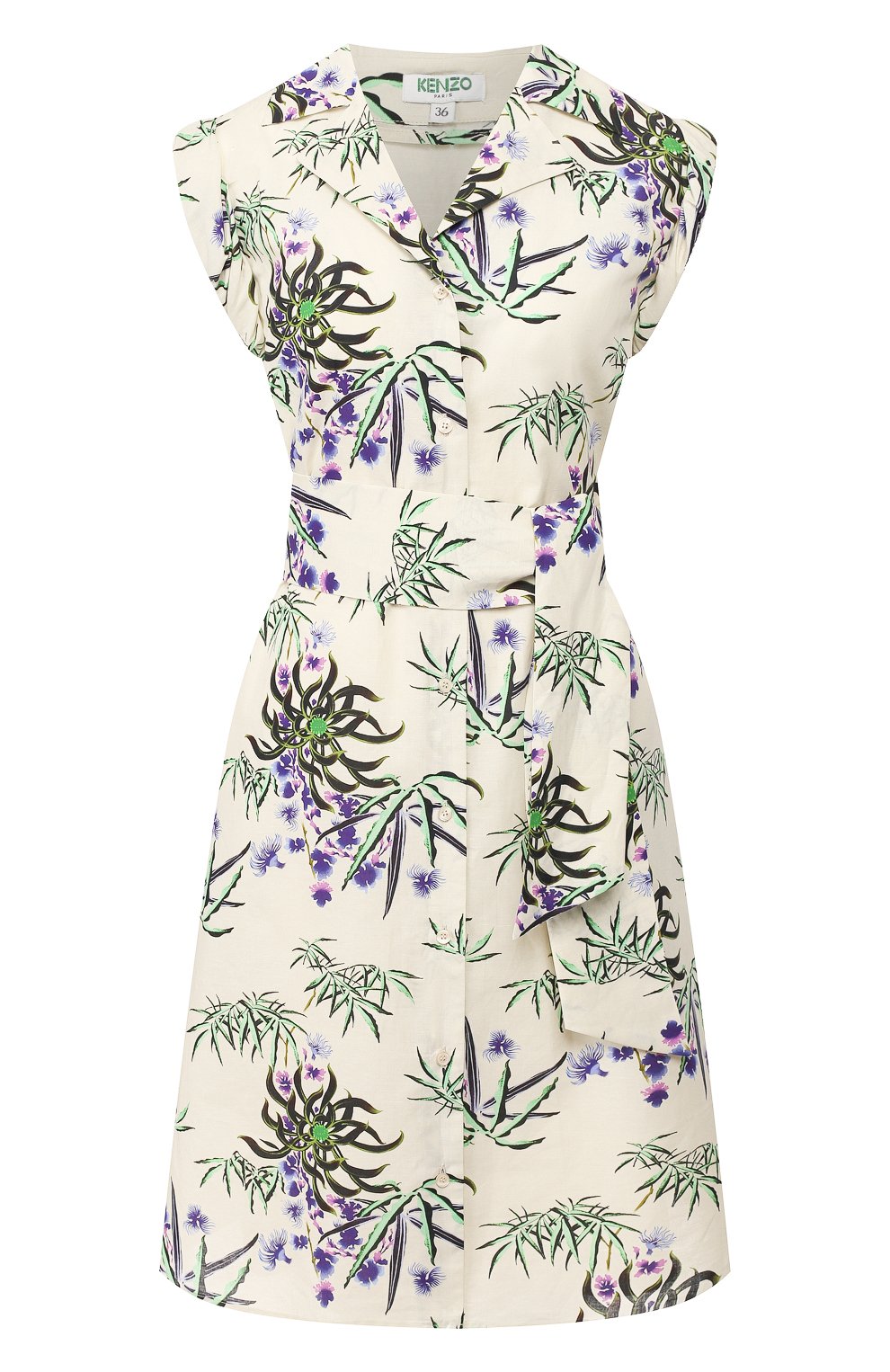 Платье из смеси хлопка и льна KENZO, арт. FA52R014858J, фото 1