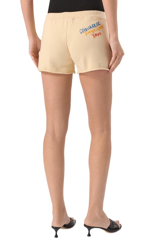 Хлопковые шорты Dsquared2 S73MU0239/S25140 Кремовый  S73MU0239/S25140 Фото 4