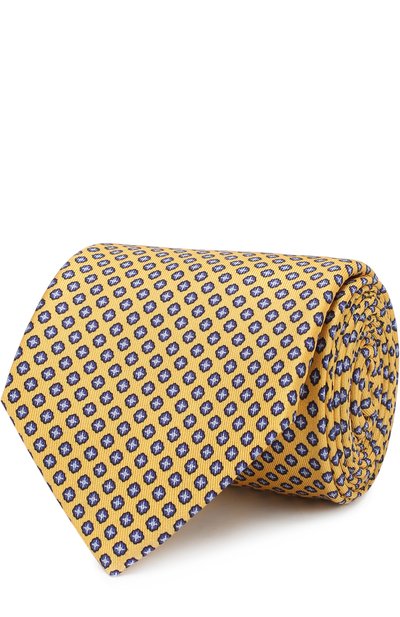 Мужской шелковый галстук с узором CORNELIANI, арт. 81U390-8120389/00