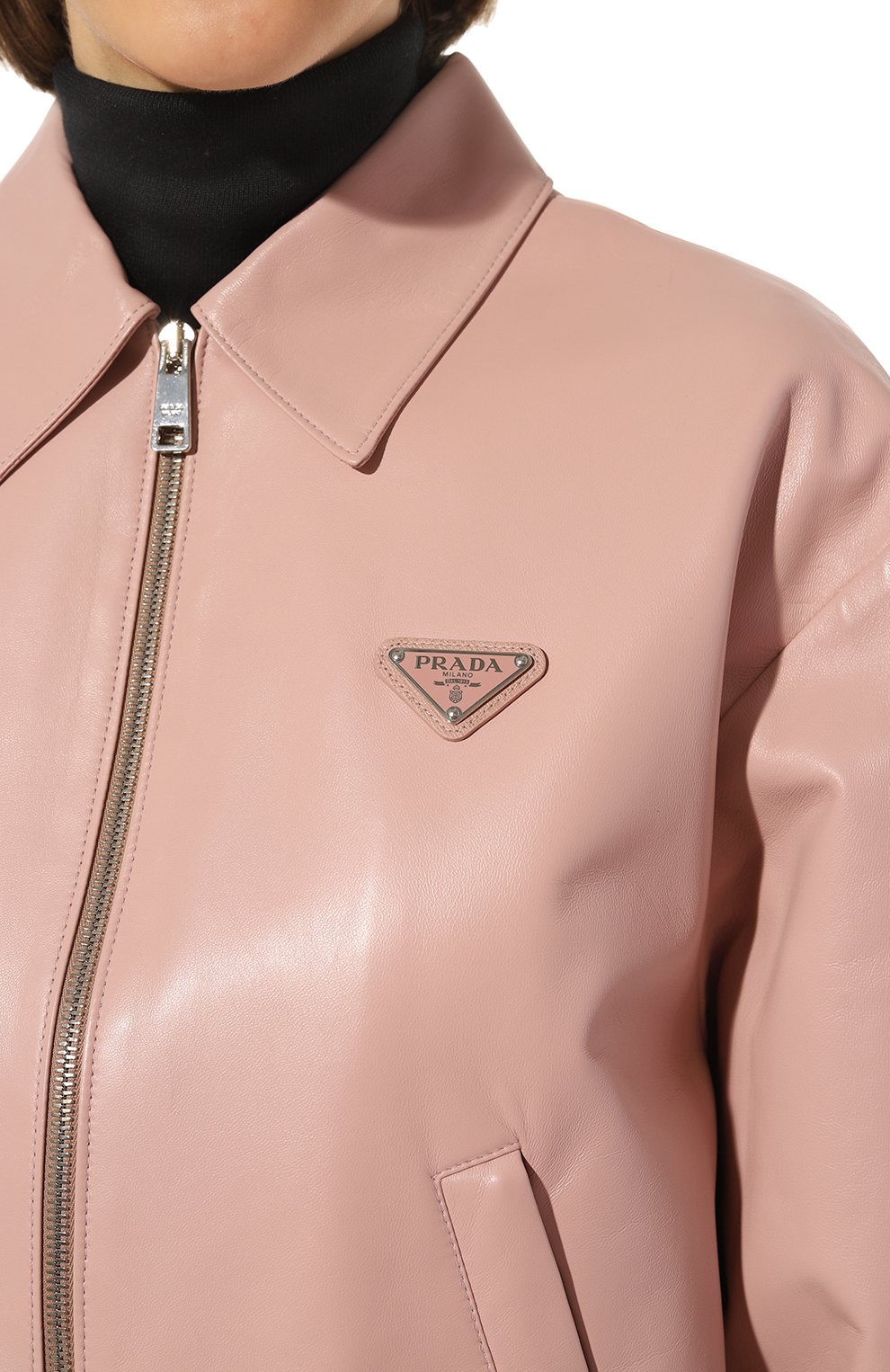 Кожаная куртка PRADA, арт. 58A094-08P-F0LOZ, фото 5