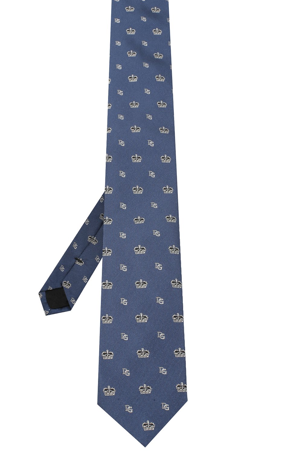Шелковый галстук DOLCE & GABBANA синего цвета по цене 23050 руб., арт. GT149E/G0JMP, фото 2 Шелковый галстук DOLCE & GABBANA, арт. GT149E/G0JMP, фото 2