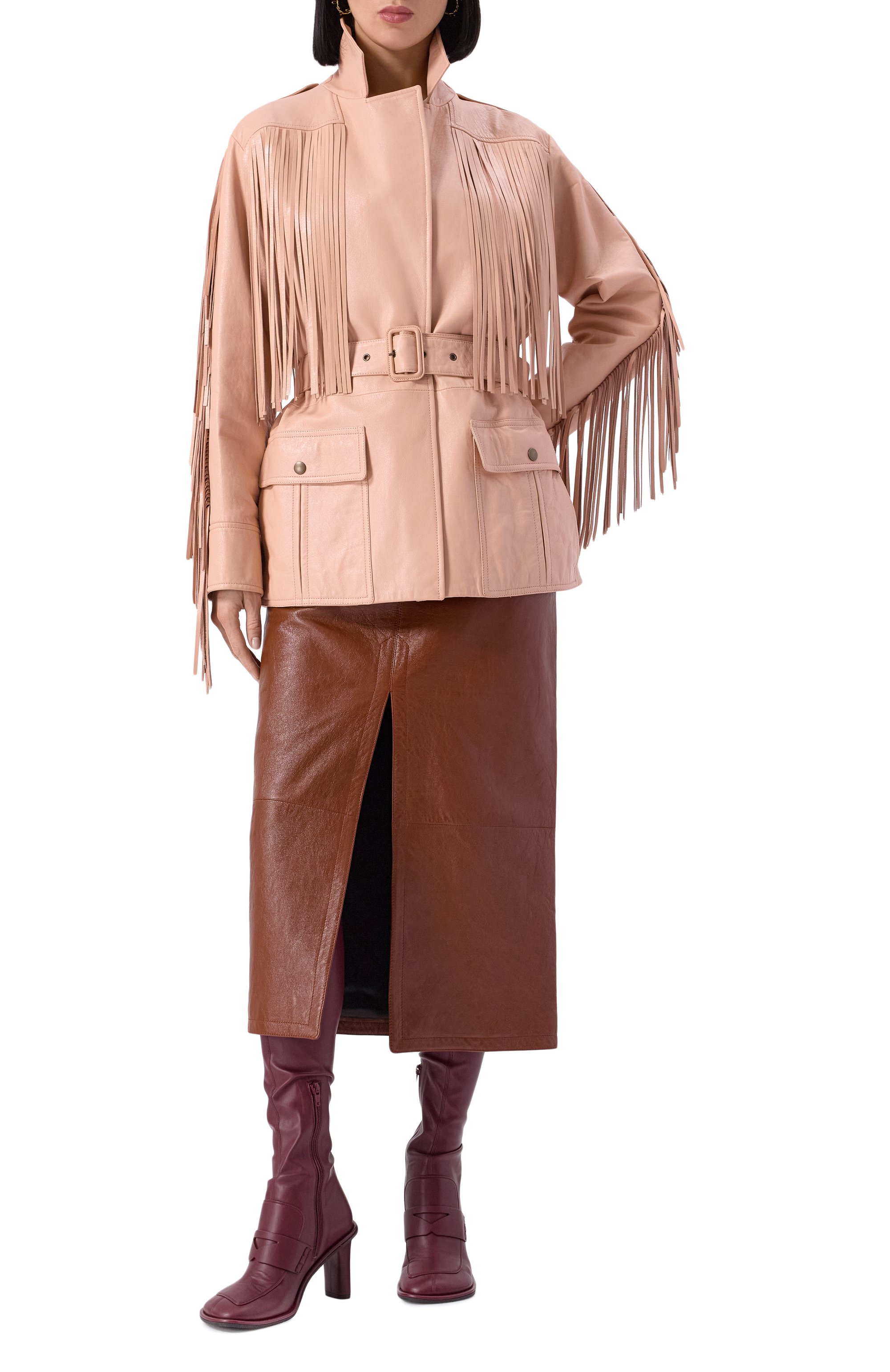 Кожаная юбка CHLOÉ, арт. CHC24WCJ01204, фото 2