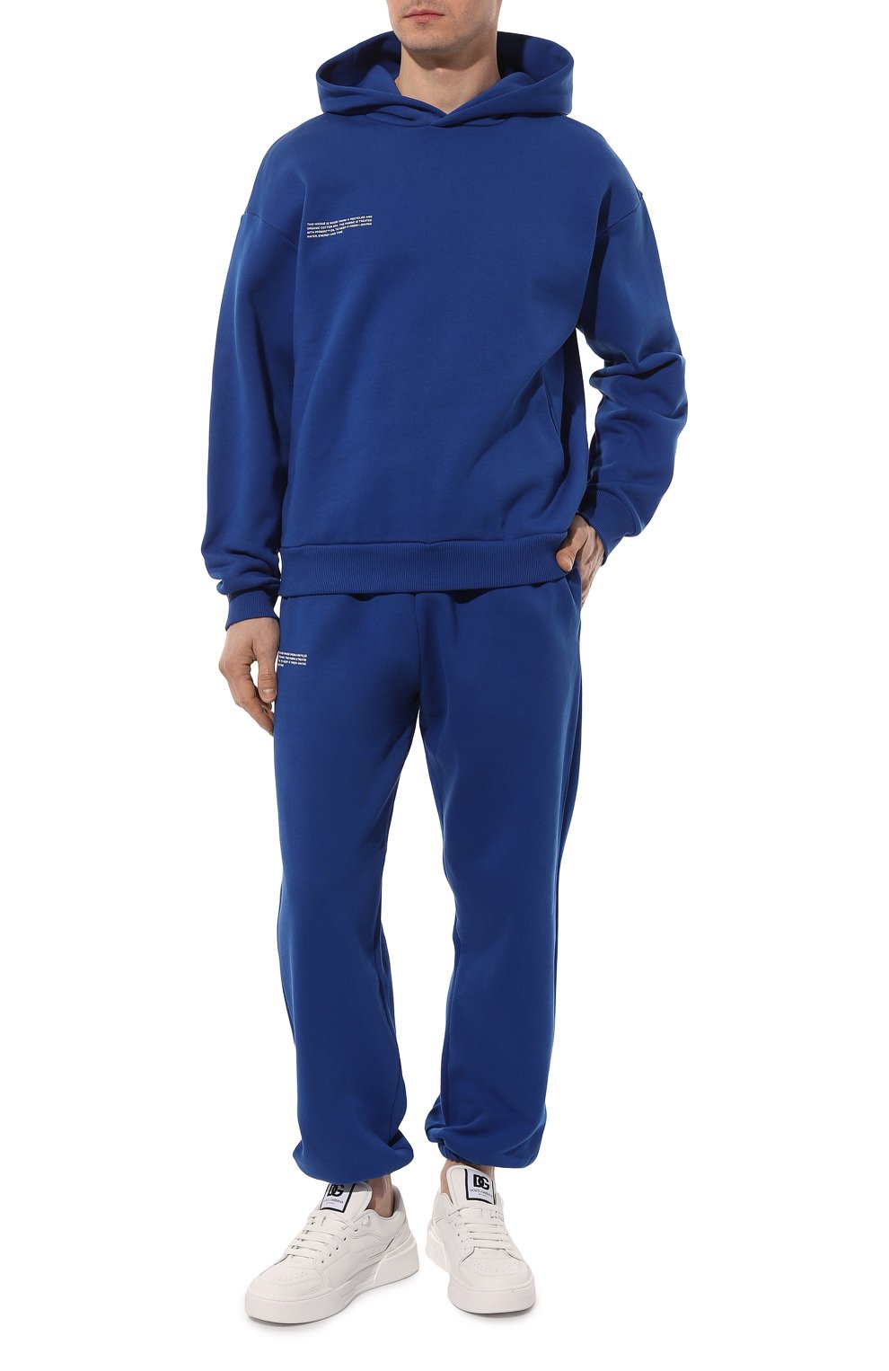 Хлопковые джоггеры PANGAIA синего цвета по цене 12750 руб., арт. Island Track Pants, фото 6 Хлопковые джоггеры PANGAIA, арт. Island Track Pants, фото 6