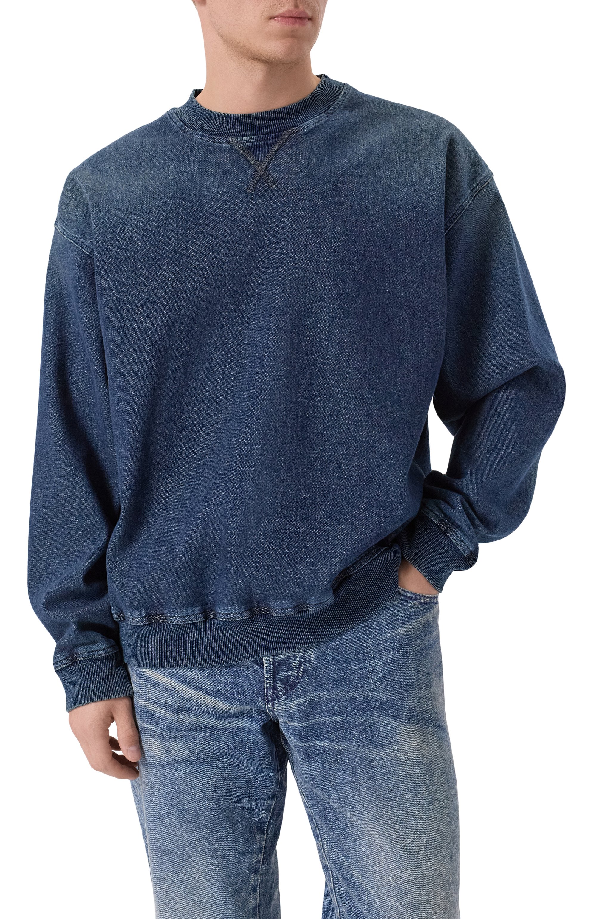 Джинсовый свитшот DIESEL, арт. A16368/09L75, фото 3