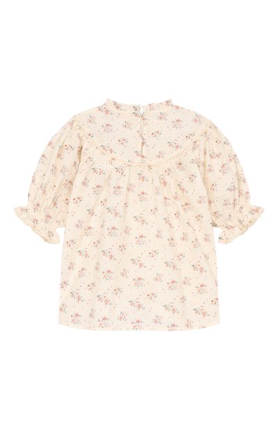 Хлопковая блузка C`ERA UNA VOLTA кремового цвета по цене 17070 руб., арт. SS26SI03421, фото 2 Хлопковая блузка C`ERA UNA VOLTA, арт. SS26SI03421, фото 2