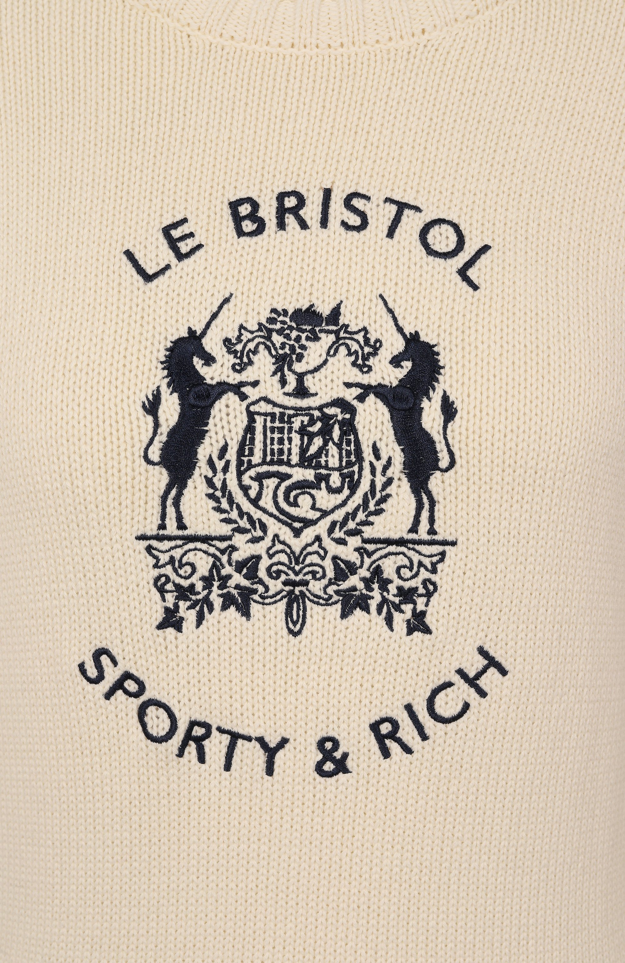 Хлопковый пуловер sporty & rich x le bristol paris SPORTY AND RICH, арт. WS065517621CR01, фото 6