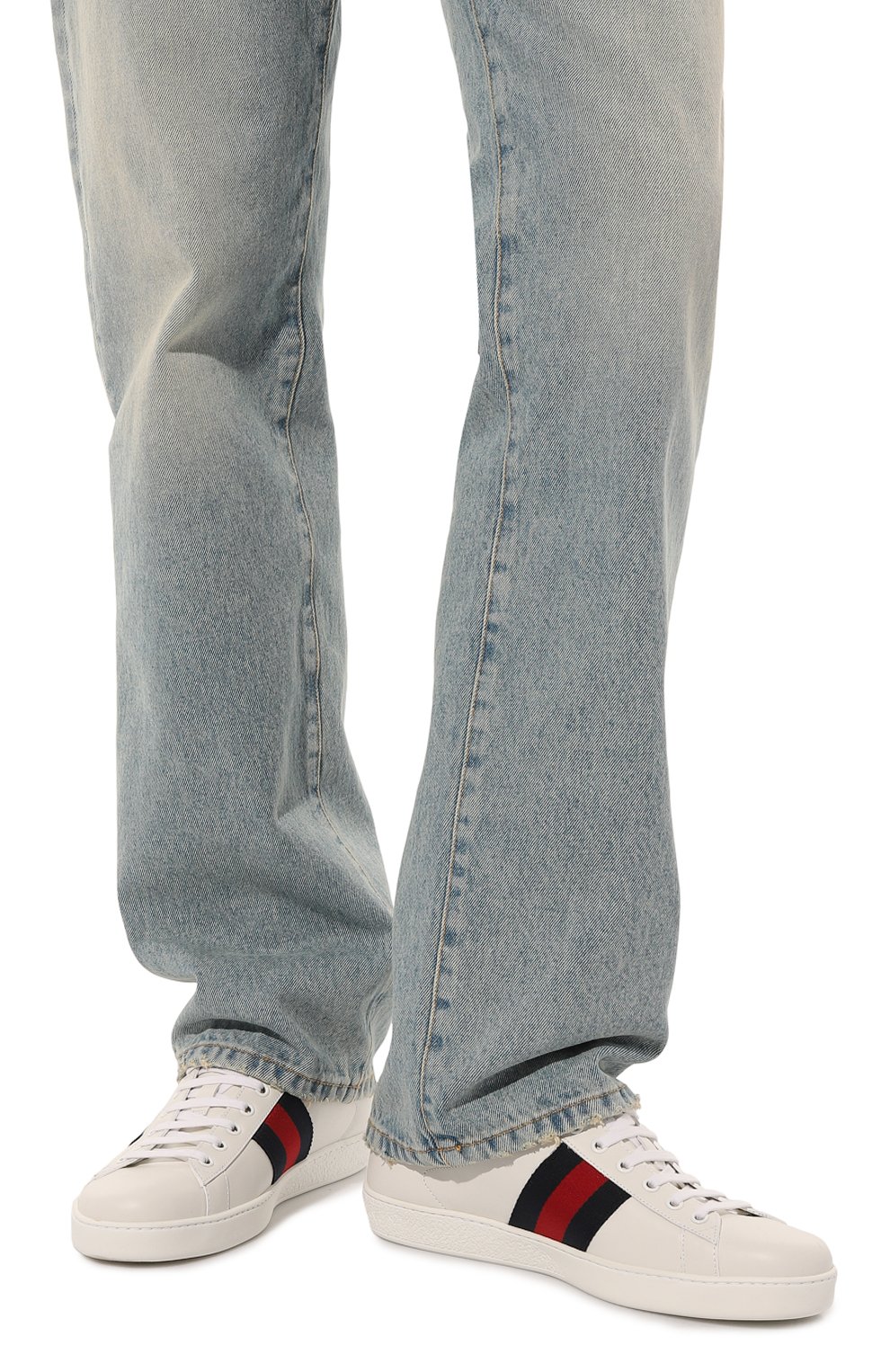 Кожаные кеды ace GUCCI, арт. 630610 1XG60, фото 3