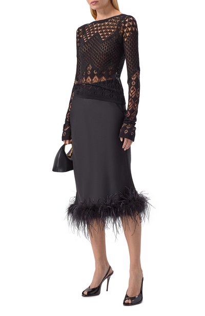 Хлопковый пуловер BLUMARINE, арт. 2M683A, фото 2