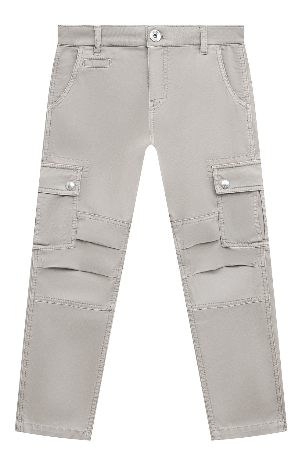 Хлопковые брюки-карго BRUNELLO CUCINELLI хаки цвета по цене 41700 руб., арт. B289LP102B, фото 1 Хлопковые брюки-карго BRUNELLO CUCINELLI, арт. B289LP102B, фото 1