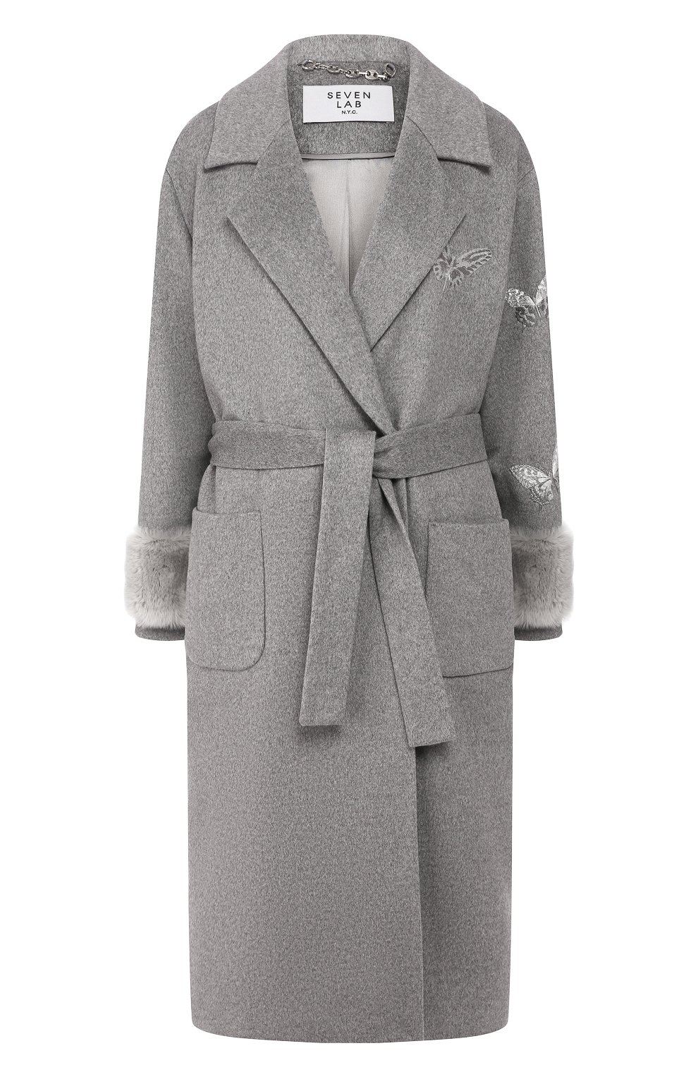 Пальто из смеси шерсти и кашемира SEVEN LAB, арт. CL19-m001grey, фото 1