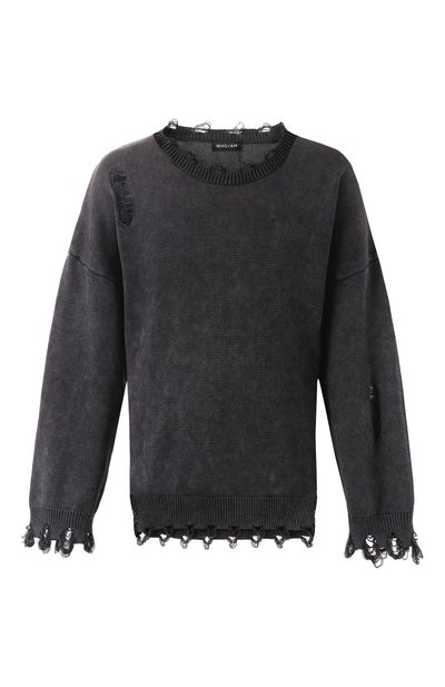 Хлопковый свитер WHO_AM, арт. MS1-WIM1-GRY, фото 1