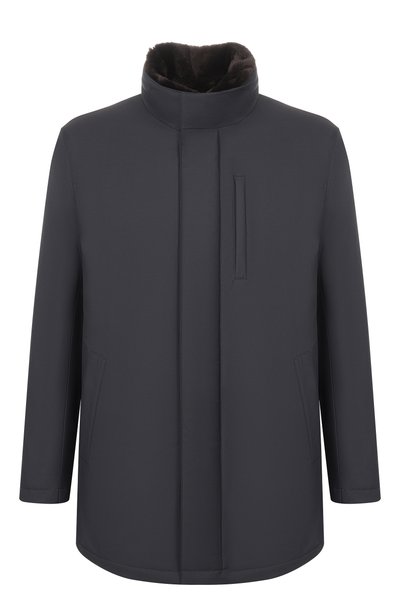 Мужская куртка с воротником из бобра MVST, арт. M26.CFM.J403.1/F270