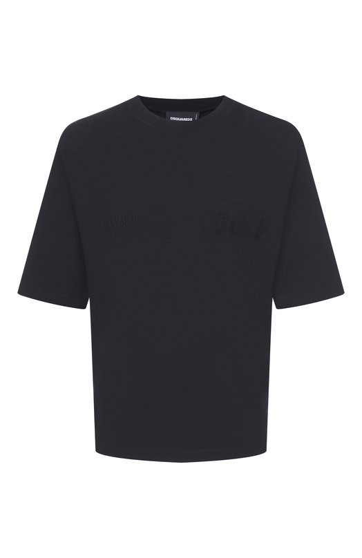 Хлопковая футболка Dsquared2 S74GD1542/D20108 Чёрный S74GD1542/D20108