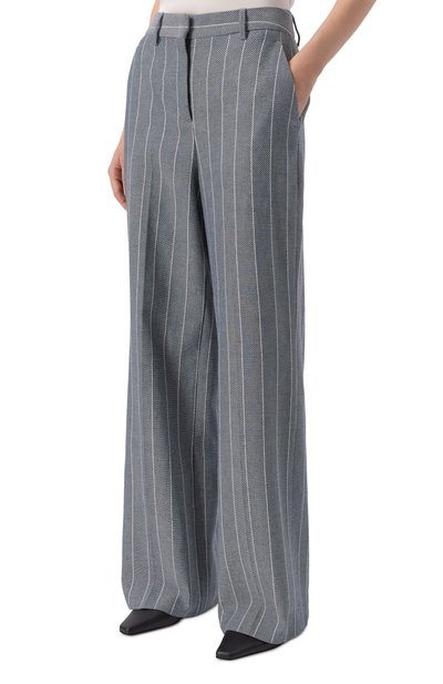 Брюки из хлопка и льна LORENA ANTONIAZZI, арт. P2635PA01A/5181, фото 3