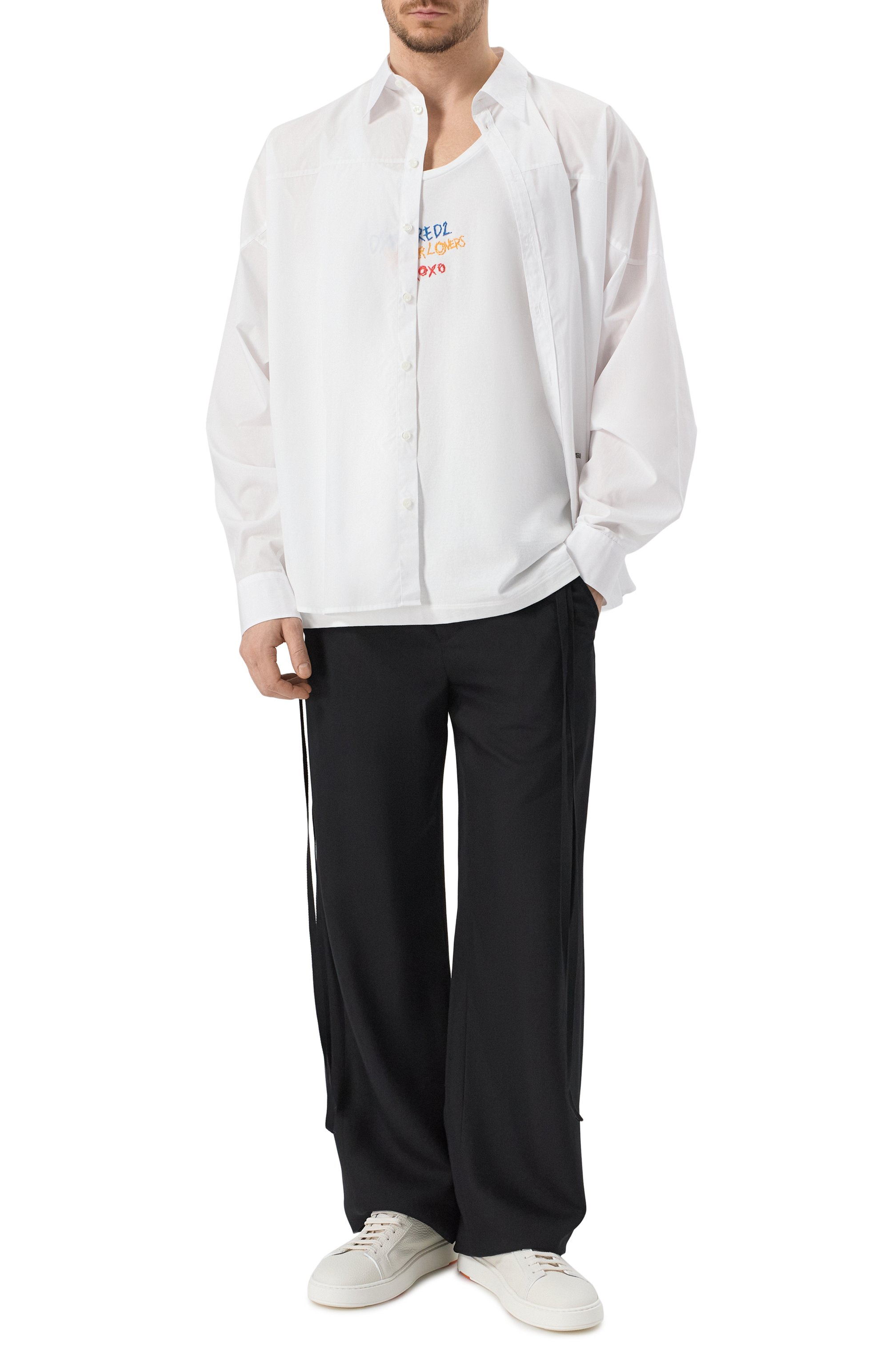 Хлопковая рубашка DSQUARED2, арт. S71DM0776/D35222, фото 2