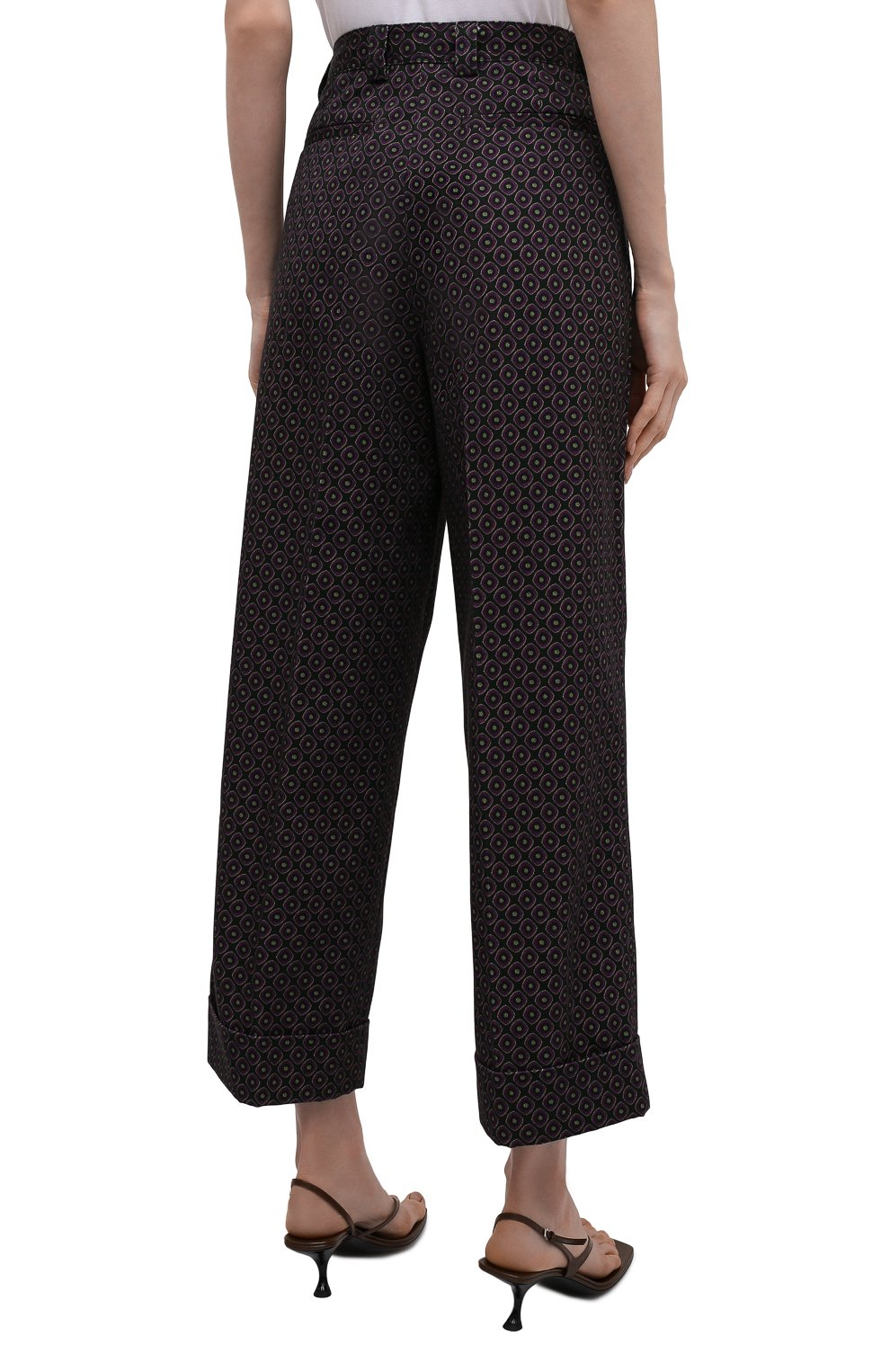 Хлопковые брюки DRIES VAN NOTEN темно-синего цвета по цене 61350 руб., арт. 212-030903-3066, фото 4 Хлопковые брюки DRIES VAN NOTEN, арт. 212-030903-3066, фото 4