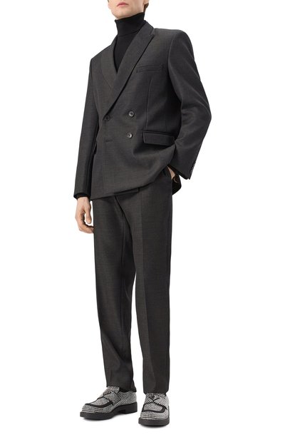 Текстильные лоферы chocolate PRADA, арт. 2DE135-2AWL-F0Z2D, фото 2