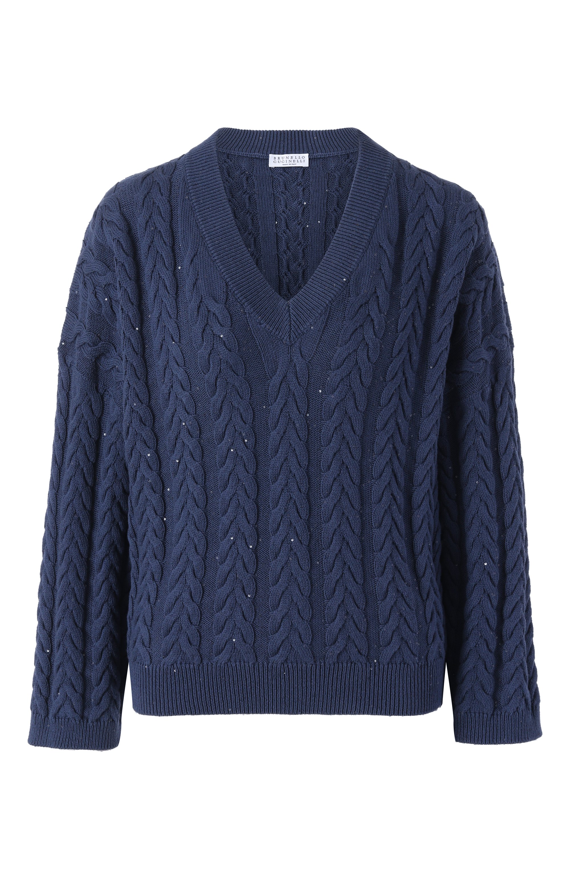 Хлопковый свитер BRUNELLO CUCINELLI, арт. MDV798102, фото 1