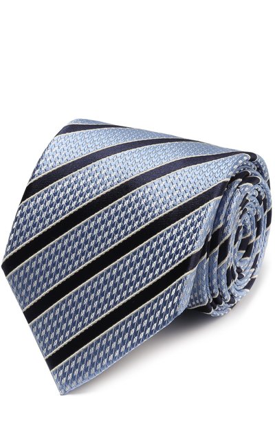 Мужской шелковый галстук с узором ZEGNA, арт. Z9D691L8