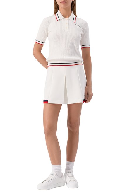 Женское поло из вискозы SPORTY AND RICH, арт. T0068602300WH58