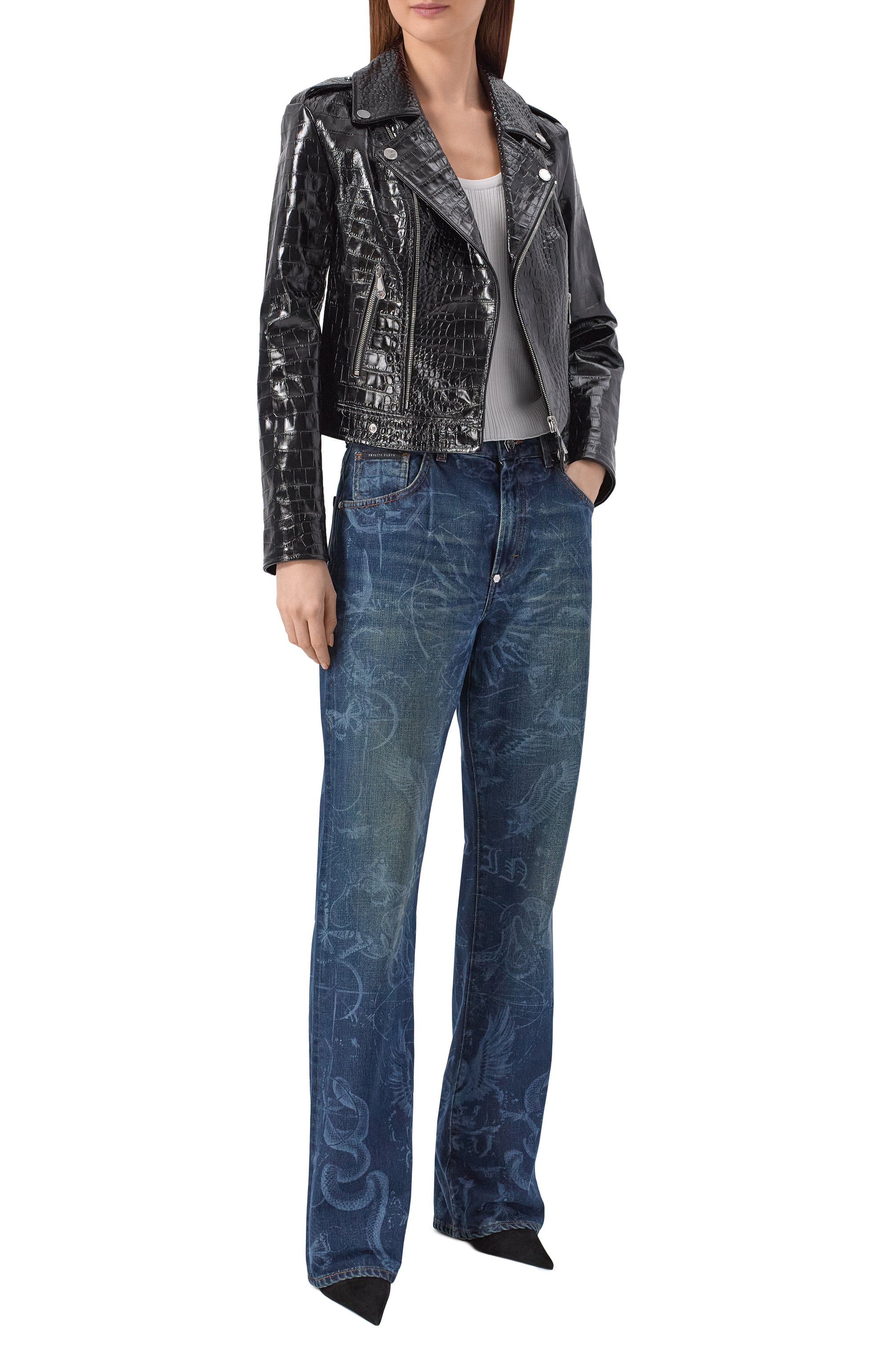 Кожаная куртка PHILIPP PLEIN, арт. SAFC WLB1201 PLE010N, фото 2