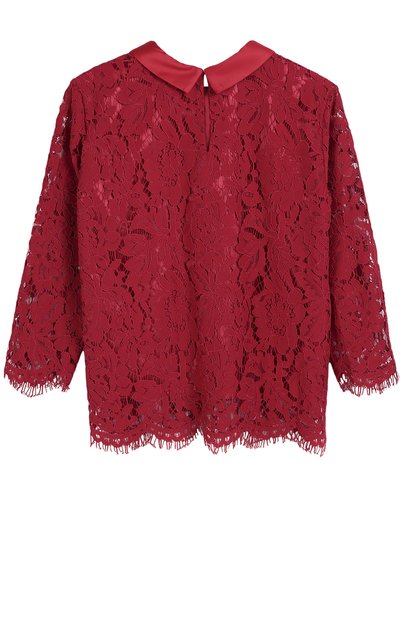 Кружевная блуза с отложным воротником MONNALISA, арт. 718607/8963/4-10, фото 2