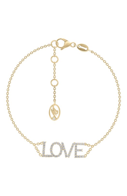 Браслет Mercury MB/LETTER/YG/LOVE Бесцветный MB/LETTER/YG/LOVE