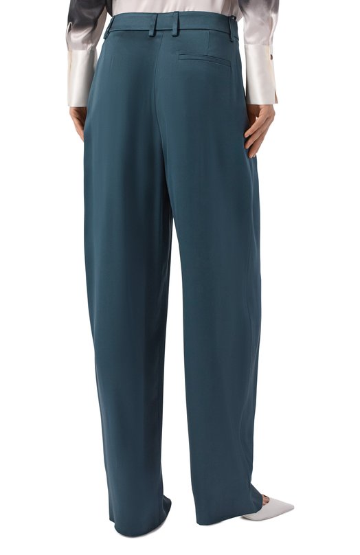 Шелковые брюки Giorgio Armani GW002793/TE10101 Зелёный  GW002793/TE10101 Фото 4
