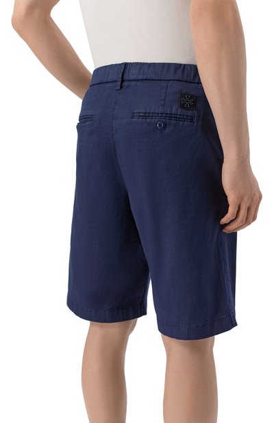 Шорты из хлопка и льна JACOB COHEN темно-синего цвета по цене 59950 руб., арт. JUM_N0017 001 S4269 TR, фото 4 Шорты из хлопка и льна JACOB COHEN, арт. JUM_N0017 001 S4269 TR, фото 4