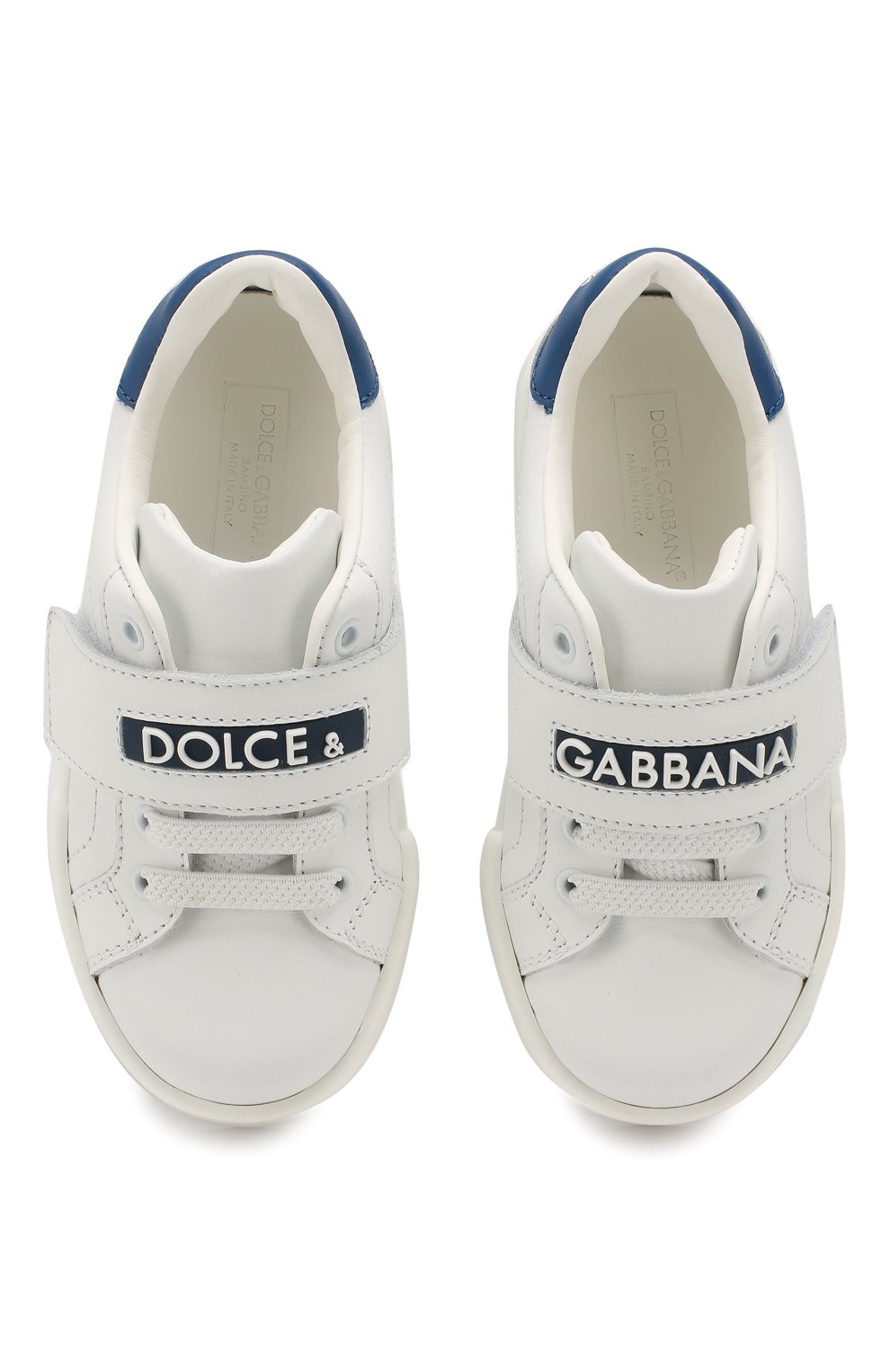 Кожаные кеды DOLCE & GABBANA, арт. DA0730/A3444/24-28, фото 4