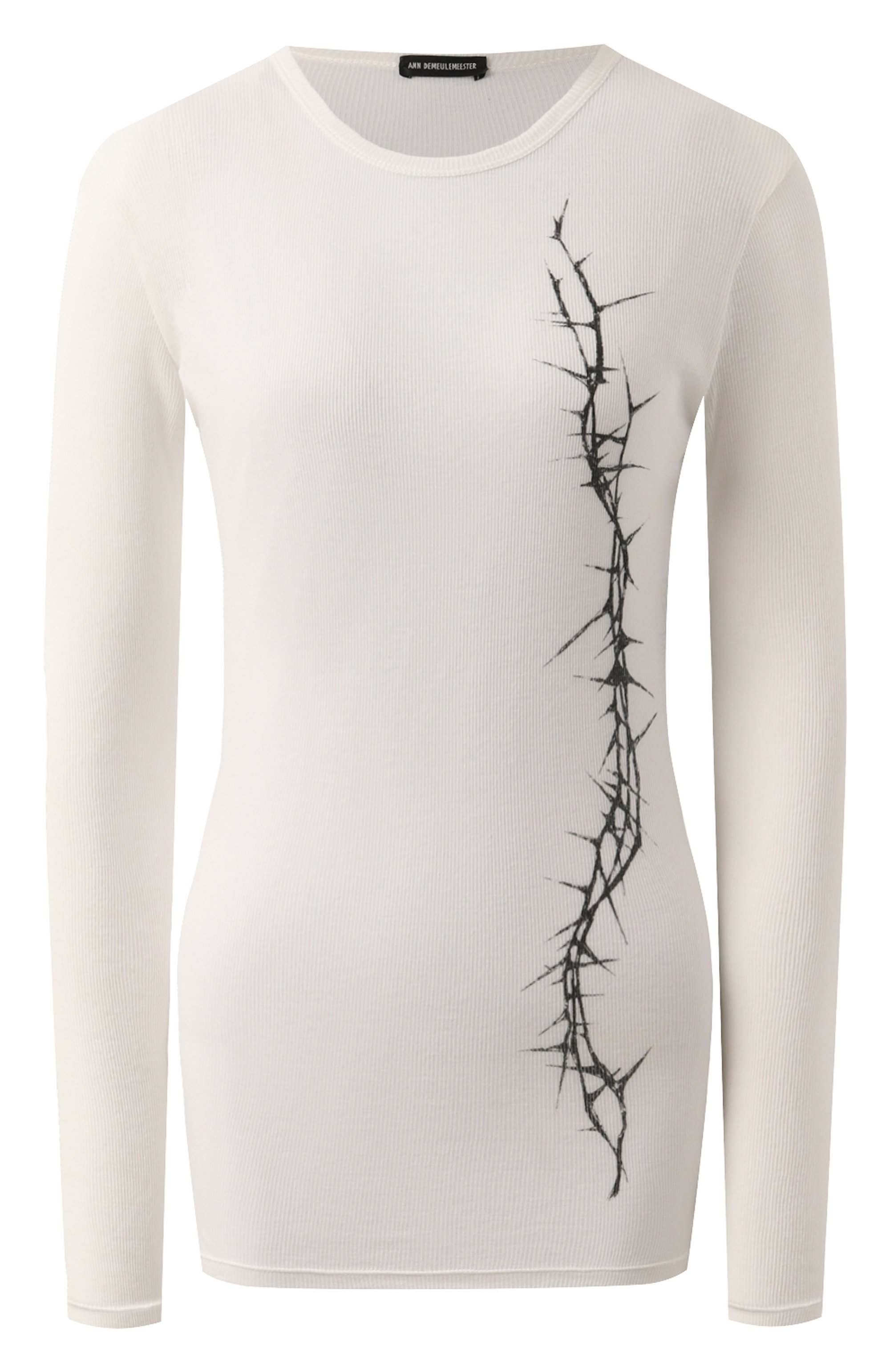 Хлопковый лонгслив ANN DEMEULEMEESTER, арт. 2402-W-JTS12-35-FA434-002, фото 1