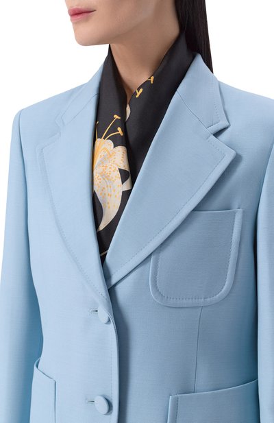 Шелковый платок VALENTINO черного цвета по цене 55300 руб., арт. 8W2EI114/UKN, фото 2 Шелковый платок VALENTINO, арт. 8W2EI114/UKN, фото 2