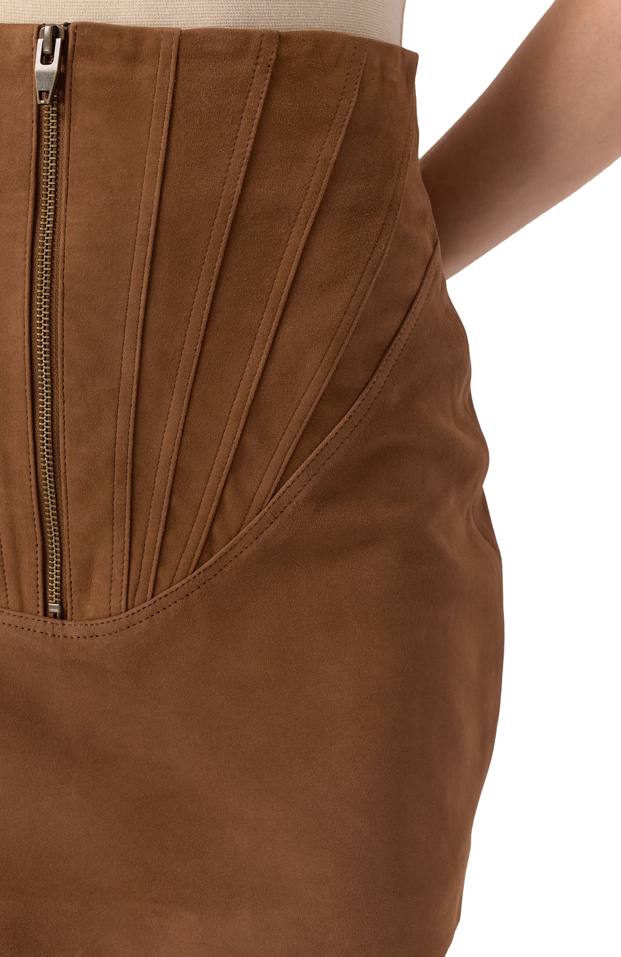 Замшевая юбка ZEYNEP ARCAY, арт. SS25SK06, фото 5