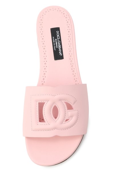 Кожаные шлепанцы DOLCE & GABBANA, арт. D11032/A1735/37-39, фото 4