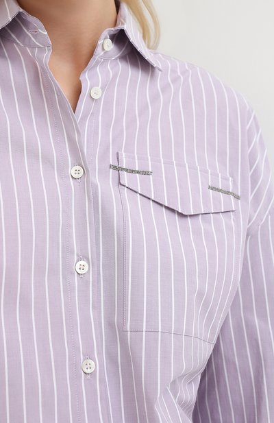 Хлопковая рубашка BRUNELLO CUCINELLI, арт. MP733MF116, фото 5