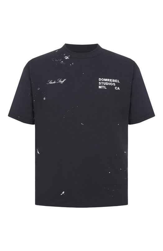 Хлопковая футболка DOMREBEL M STAFF/T-SHIRT Серый M STAFF/T-SHIRT