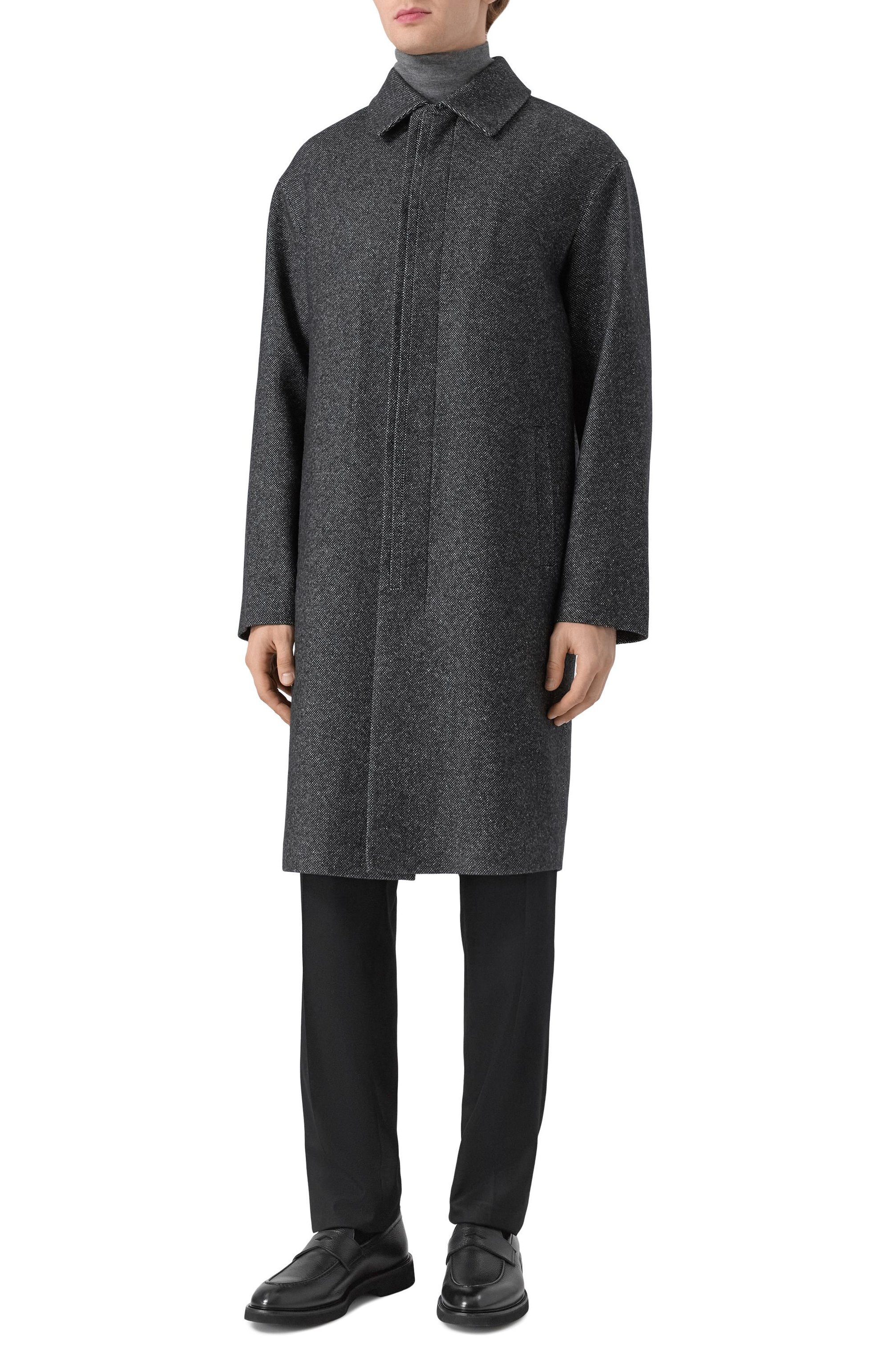 Пальто из кашемира и шелка MVST темно-серого цвета по цене 635500 руб., арт. M25.1PM.C002 BS, фото 3 Пальто из кашемира и шелка MVST, арт. M25.1PM.C002 BS, фото 3