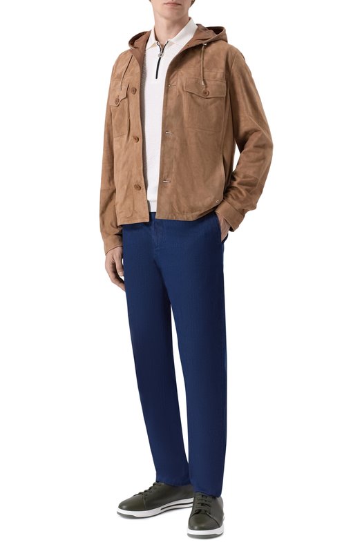 Замшевая куртка-рубашка Stefano Ricci M7J6100150/SUEJS3 Бежевый  M7J6100150/SUEJS3 Фото 2