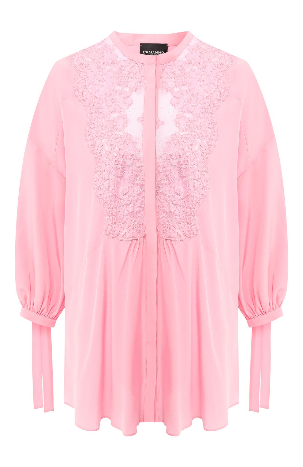 Шелковая блузка ERMANNO ERMANNO SCERVINO розового цвета по цене 78600 руб., арт. 44 T CM26 CDC, фото 1 Шелковая блузка ERMANNO ERMANNO SCERVINO, арт. 44 T CM26 CDC, фото 1