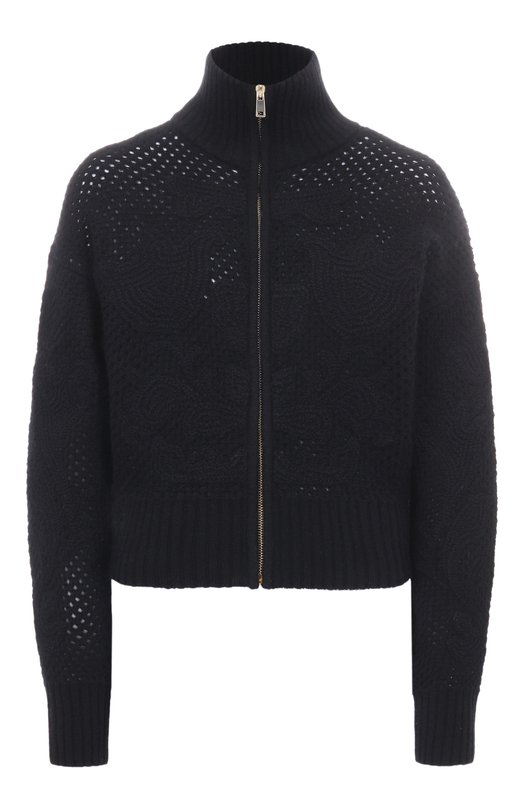 Кардиган из шерсти и кашемира Хохлома х Алена Ахмадуллина WKT1114 Чёрный WKT1114