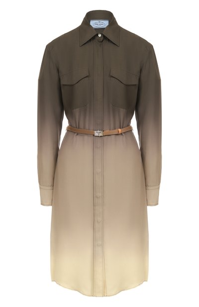 Женское шелковое платье PRADA, арт. P3M08H/14J3