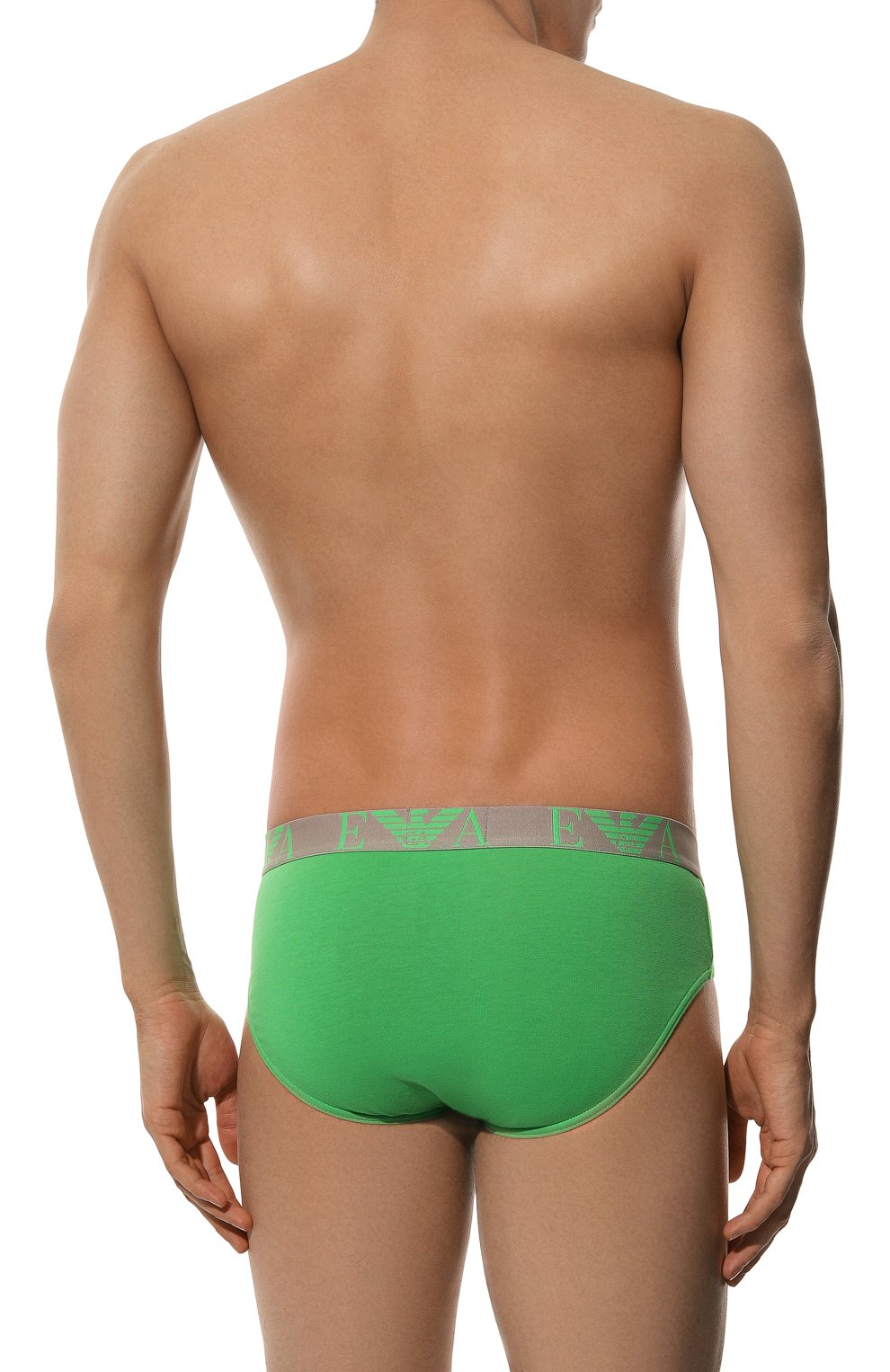 Комплект из трех брифов EMPORIO ARMANI разноцветного цвета по цене 6155 руб., арт. 111734/4R715, фото 7 Комплект из трех брифов EMPORIO ARMANI, арт. 111734/4R715, фото 7