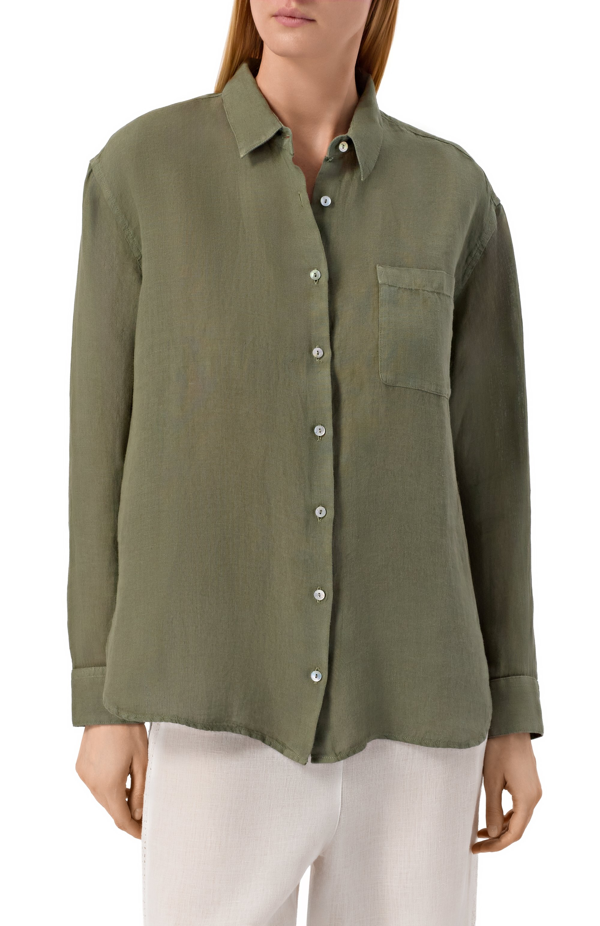 Льняная рубашка 120% LINO, арт. 33ALIW19GE/0000115, фото 3