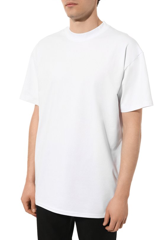 Хлопковая футболка CHMPS PARISSE Белый, фото 3