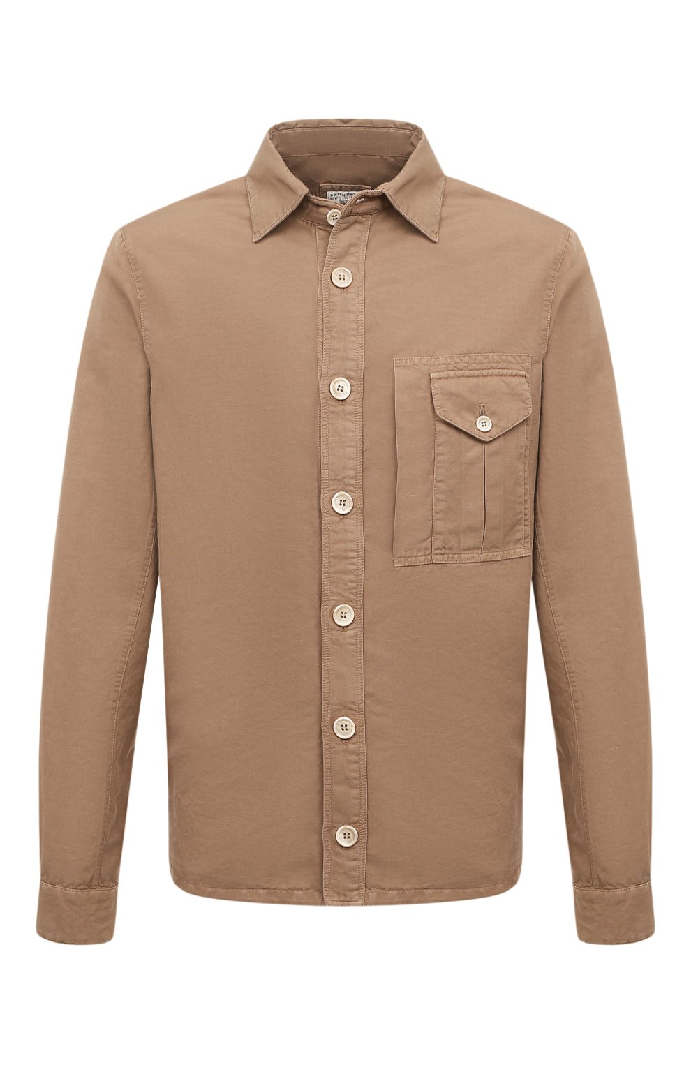 Куртка-рубашка изо льна и хлопка BRUNELLO CUCINELLI, арт. M291DB6220, фото 1