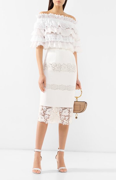 Юбка с кружевной отделкой DOLCE & GABBANA, арт. F4BHVZ/FGMFB, фото 2