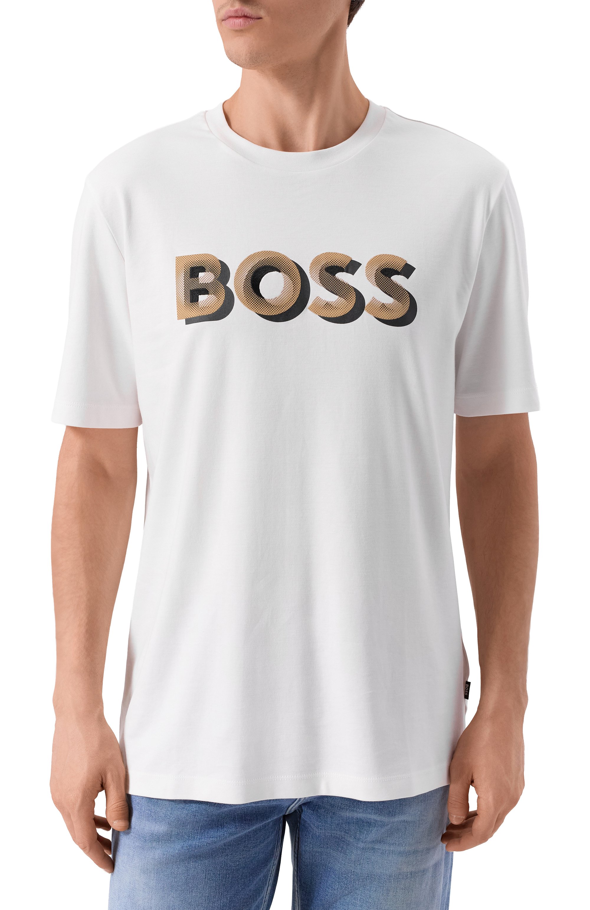 Хлопковая футболка BOSS, арт. 50551902, фото 3