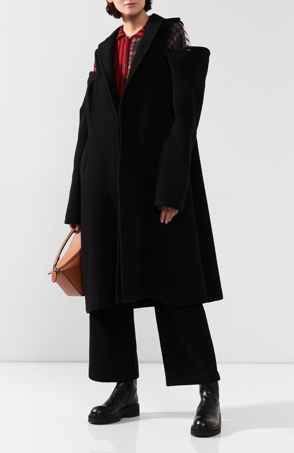 Шерстяное пальто YOHJI YAMAMOTO, арт. NC-C03-112, фото 2