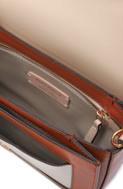 Сумка c-me COCCINELLE бежевого цвета по цене 37800 руб., арт. E1 U4H 15 01 01, фото 5 Сумка c-me COCCINELLE, арт. E1 U4H 15 01 01, фото 5